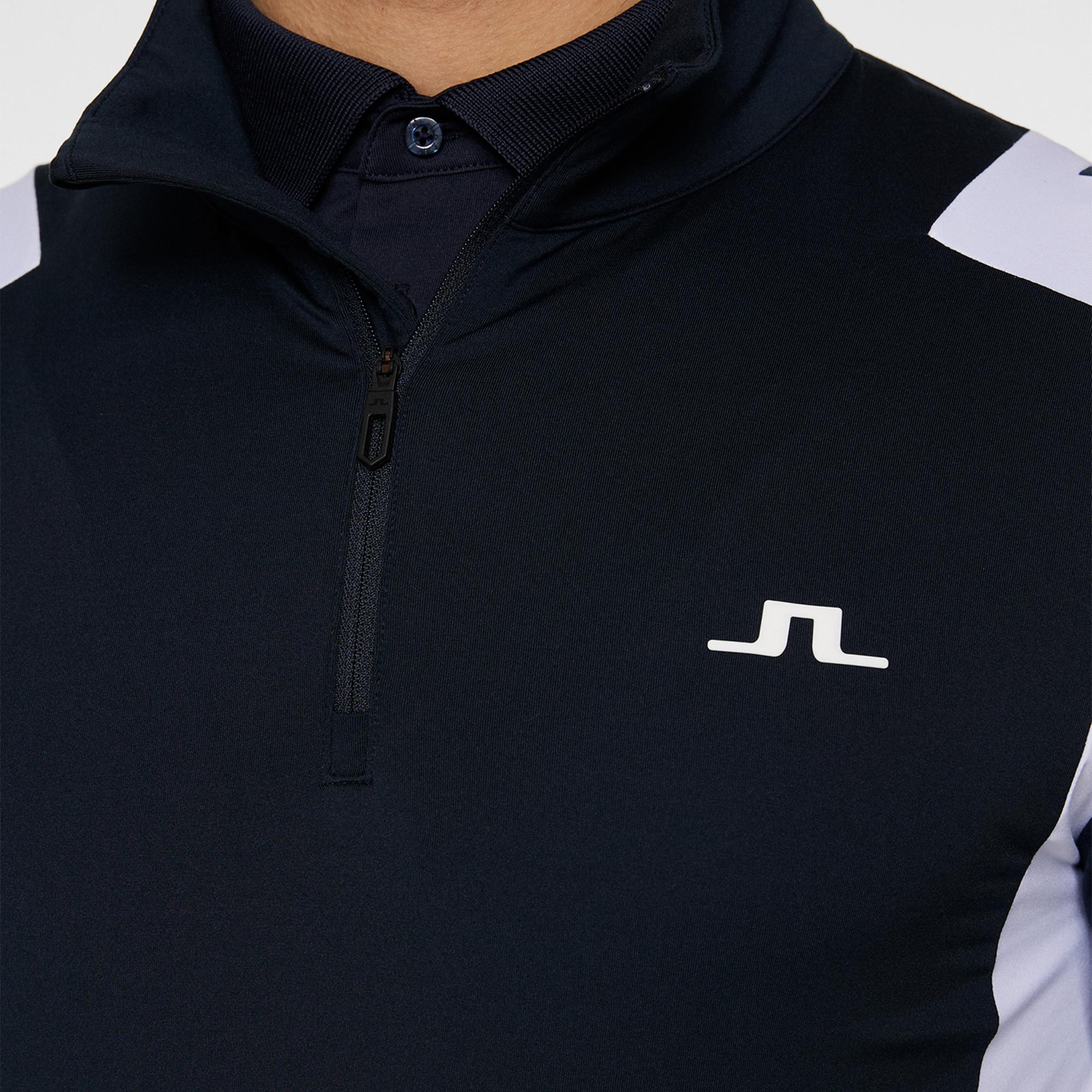 J Lindeberg Lukas Quarter Zip Mens Golf Mid Layer Navy